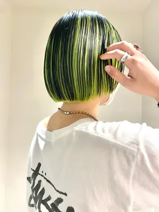 ショート カラー Hair & make Lamp所属・梅田のブリーチ特化 美容師KAI🥰のヘアスタイル