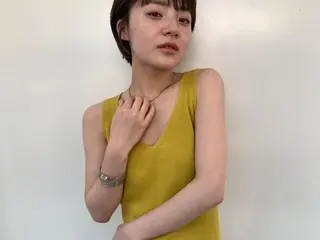 カラー ショート パーマ CEINE PATHのヘアスタイル