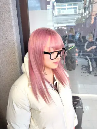 セミロング カラー 甘ふわgirly🎀 ハイトーン🤍Ramのヘアスタイル