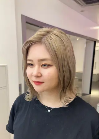 ミディアム MiRI💜地毛級 エクステ✖似合わせ技のヘアスタイル