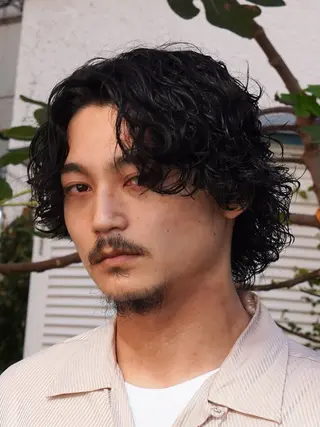 ミディアム パーマ fifth   jinnan所属・山口 ヒロトのヘアスタイル