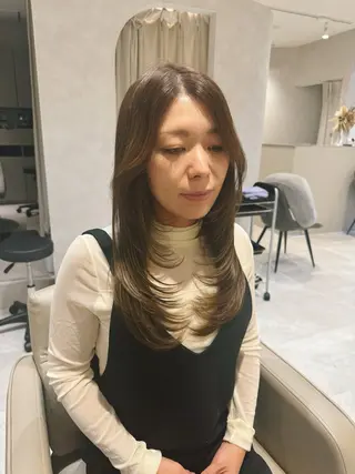 ロング 艶レイヤー🍊 加藤隆也のヘアスタイル