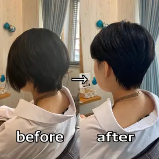 ショート カラー [店長]加地 峻のヘアスタイル