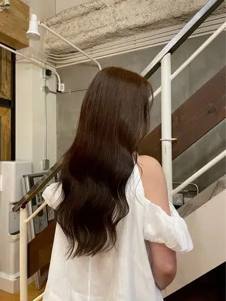 ロング 北堀江/透明感カラー レイヤー/じゅきのヘアスタイル