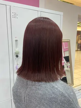 ミディアム カラー Hirona 縮毛矯正/髪質改善のヘアスタイル
