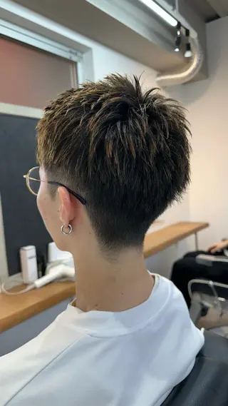 メンズ 律喜/パーマ /メンズ/フェードのヘアスタイル