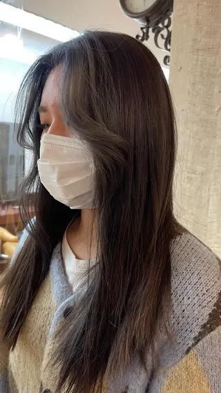 カラー 🇰🇷韓国ヘア 🇰🇷ナミユウのヘアスタイル