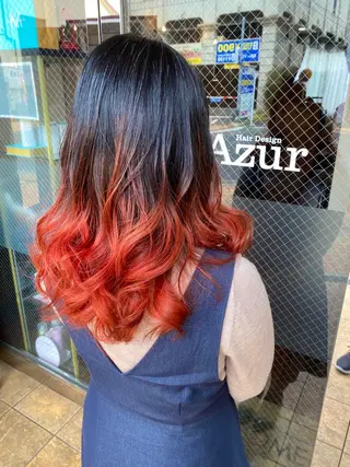 セミロング カラー 美髪 カラーリストのヘアスタイル