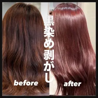 カラー 黒染め剥がし/ 黒髪卒業ヘア🍑涼介のヘアスタイル