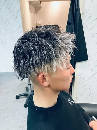 カラー パーマ メンズ メンズ特化/パーマ/ フェードWATARUのヘアスタイル