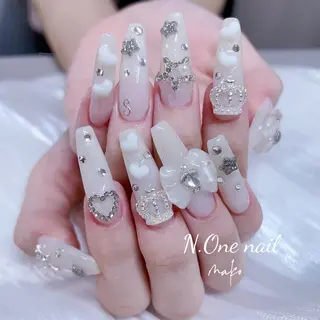 ネイル 長いだし/スカルプ/ パラシェルN.oneのネイルデザイン