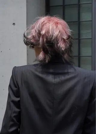 カラー メンズ RIN／韓国ヘア レイヤーカットのヘアスタイル