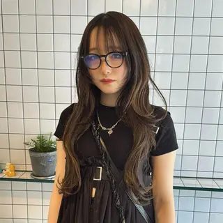 ロング カラー ウルフレイヤー エクステ/kokiのヘアスタイル