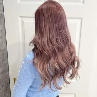 ロング rina／ベージュ ワンホン/韓国ヘアのヘアスタイル