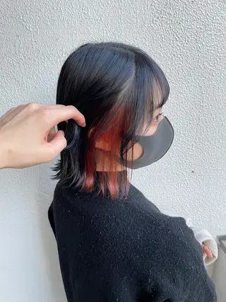 ミディアム カラー ベージュカラー💖 やすひろのヘアスタイル