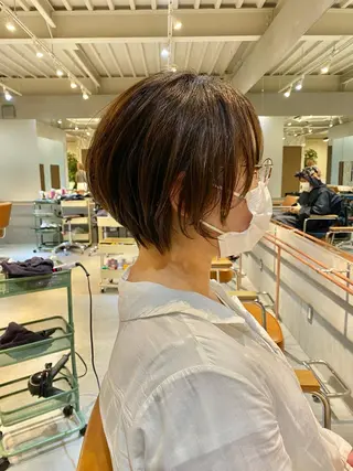 ショート ハイトーン×似合わせ 🌱中川慎之介のヘアスタイル