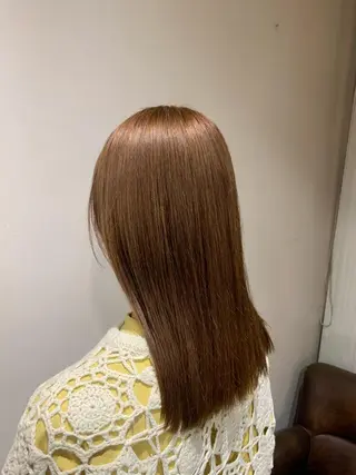 セミロング カラー 金子 廉のヘアスタイル