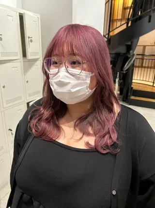 セミロング カラー ヘアアレンジ yuka .のヘアスタイル