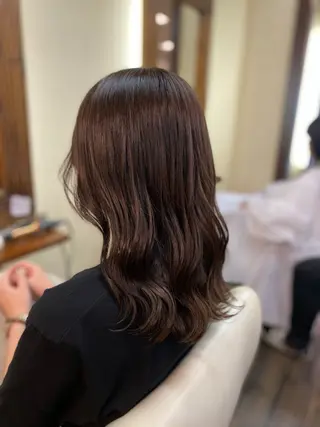 ミディアム カラー ヘアアレンジ 加藤 瑠美のヘアスタイル