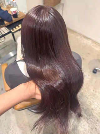 セミロング カラー ヘアアレンジ 顔まわり/艶カラー/ 🤎himari🤎のヘアスタイル