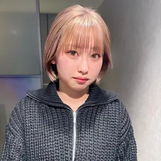 ショート カラー GO TODAY シェアサロン 原宿Verno店所属・髪質改善/ブリーチ/ ボブ特化/よしきのヘアスタイル