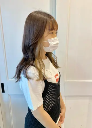 セミロング カラー Ayuna /透明感カラーのヘアスタイル