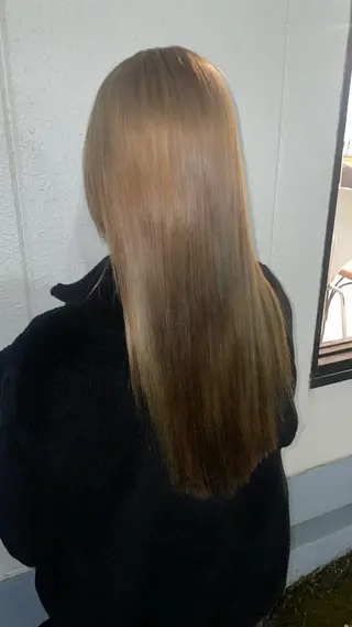 ロング 🎀ハイトーン/ 艶カラー/夕月🎀のヘアスタイル