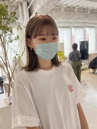 ミディアム STAN WOOD所属・似合わせcut 🔥yutakaのヘアスタイル