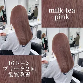 ロング 大人上品🤍透明感 ベージュ🤍REOのヘアスタイル