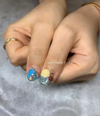 ネイル ﾈｲﾙﾙｰﾑﾘｯｶ 𝐦𝐚𝐲𝐮のネイルデザイン