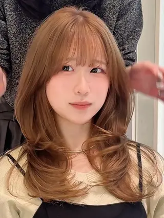 ロング カラー りょうへい/ 全頭ブリーチ/渋谷のヘアスタイル