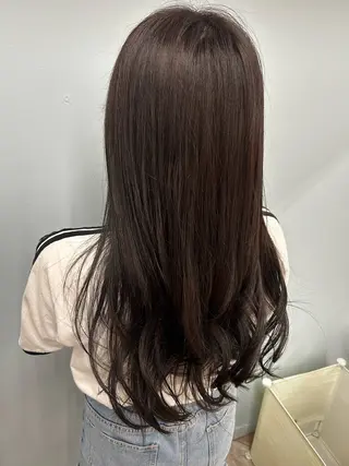 ロング カラー 永木 楓のヘアスタイル