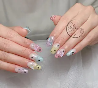 ロング カラー yuna ユナのネイルデザイン