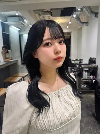 セミロング カラー 韓国風 レイヤー/seiyaのヘアスタイル