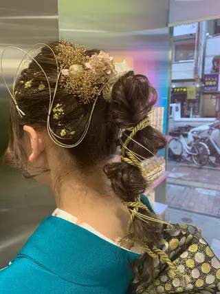 ロング ヘアアレンジ 平野 優奈のヘアスタイル