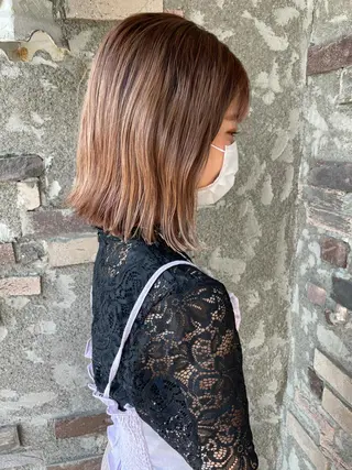 ミディアム gram岡崎南 KYOKOのヘアスタイル