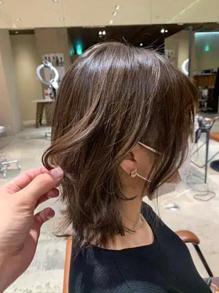 ミディアム 日本一の小顔カット/ ボブ/顔周り/韓国のヘアスタイル