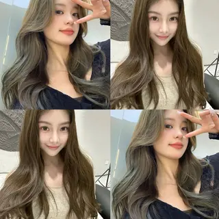 ロング カラー ブリーチなし透明感 艶🌟YOSHIKIのヘアスタイル