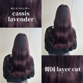 ロング カラー ヘアアレンジ 《暖色/韓国hair 》🇰🇷桑原ユキネのヘアスタイル