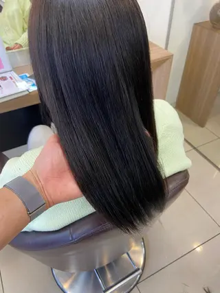 セミロング 髪質改善・酸性・ ストレート　Maruのヘアスタイル