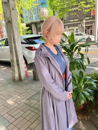 ショート インク 美容院のヘアスタイル