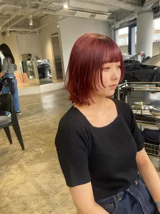 ミディアム 大迫 江梨のヘアスタイル