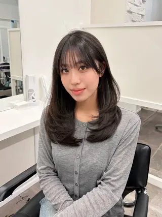 セミロング ayari🌸西梅田 カットモデル募集中✨のヘアスタイル