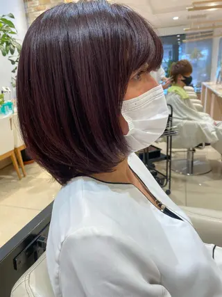 ミディアム カラー 🩵波巻き／ツイスパ HARU💎のヘアスタイル