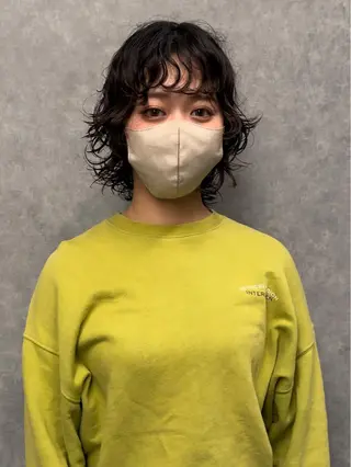 ミディアム 古沢 新のヘアスタイル