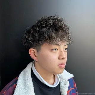ショート パーマ メンズ 【メンズパーマ特化】 🍏網中勇喜のヘアスタイル