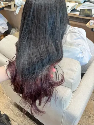 セミロング カラー 暖色カラー/似合わせ カット/名古屋/辻のヘアスタイル