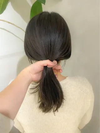 ミディアム レイヤーカットのプロ 大人ヘア宮森貴志のヘアスタイル