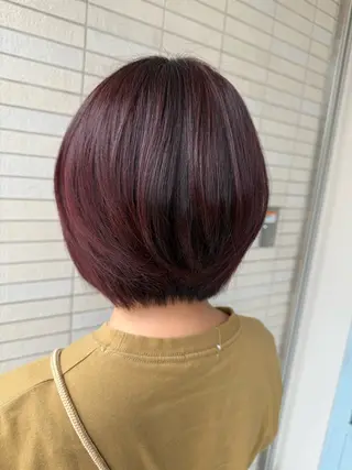 ショート カラー 艶髪カラー☘️ CHISATOのヘアスタイル
