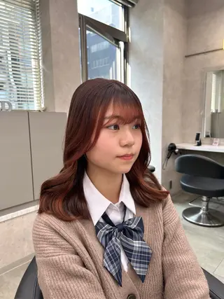 カラー 透明感ベージュ🤎 ナチュラルレイヤーのヘアスタイル